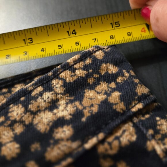 Blue printed straight leg Jeans - Picture 4 of 8